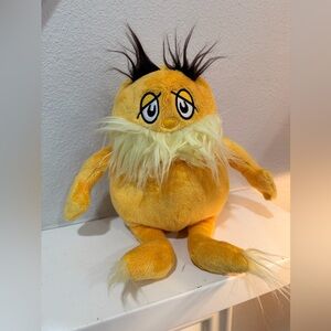 Dr Seuss Lorax Plush Kohl’s Cares Stuffed Animal Yellow Mustache Toy 12”
